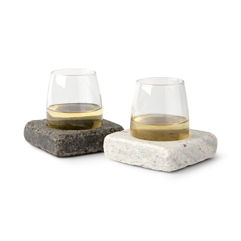 Wine Chilling Coasters With Glasses — Set of 2