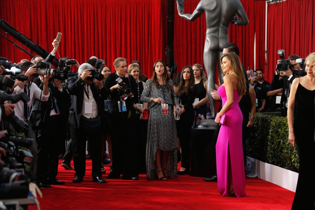 Pink Dresses at the SAG Awards 2016