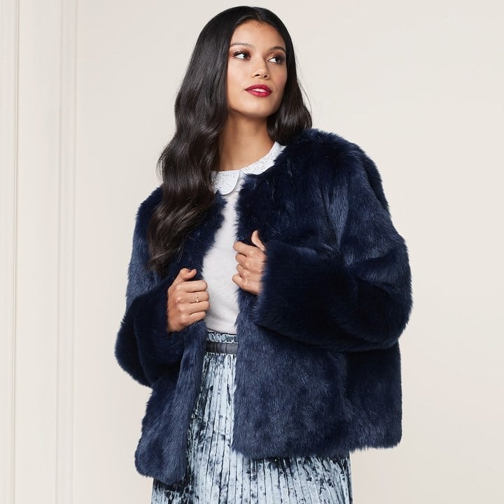 Lauren Conrad Runway Collection Faux-Fur Jacket