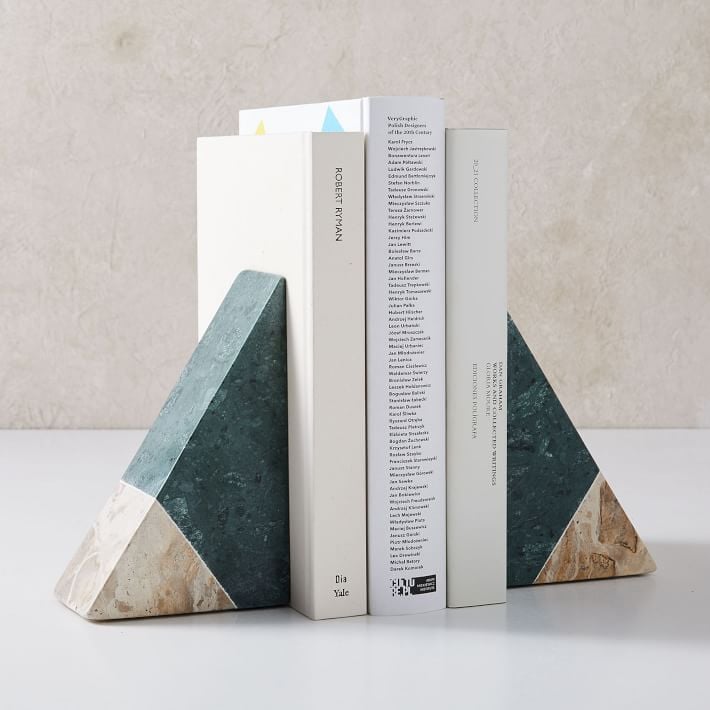 For the Book Lover: Pieced Marble Bookends