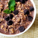 Vegan High-Protein Mint Chocolate Chip Overnight Oats