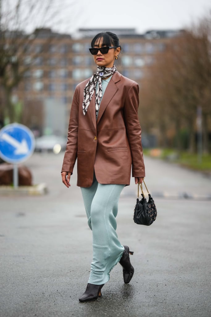 Look Back at Copenhagen Fall 2023 Fashion Week Street Style: Leather Layers