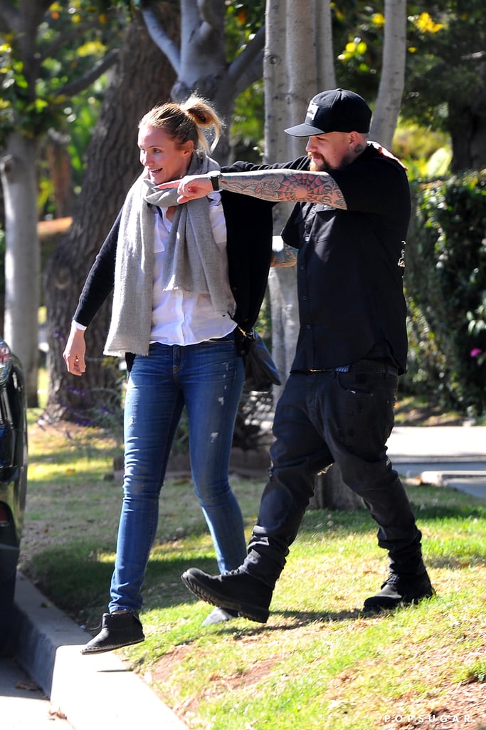 Cameron Diaz and Benji Madden PDA May 2015