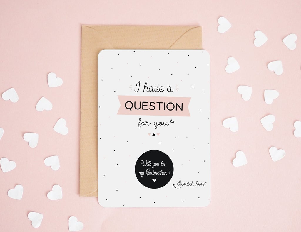 Scratch Off Proposal Card For Godmother Godmother And Godfather 