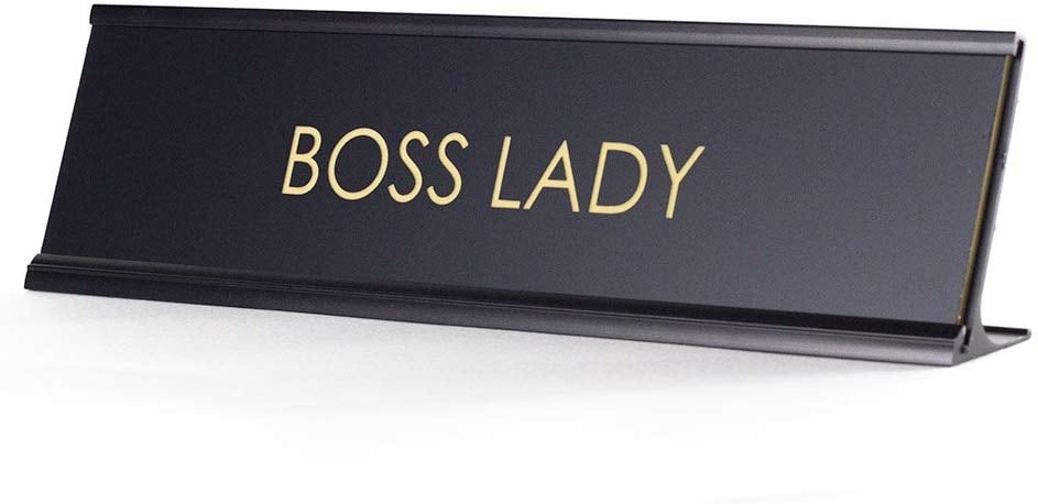 Boss Lady Name Plate
