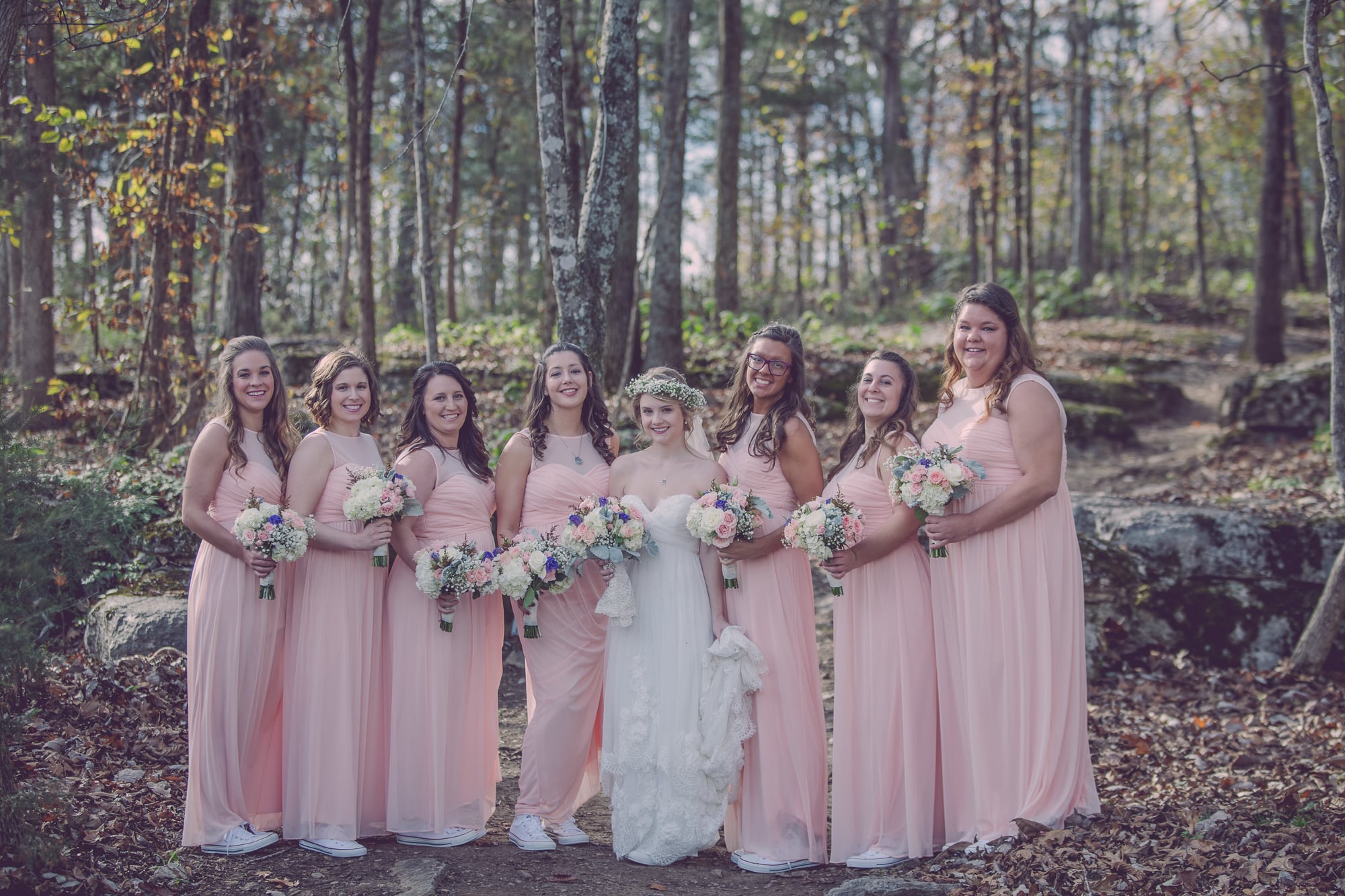bridesmaid dresses with sneakers