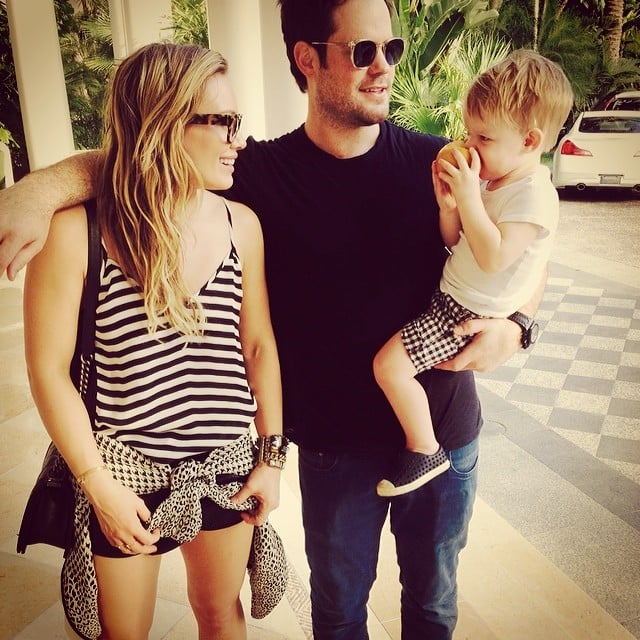 Hilary Duff and her husband, Mike Comrie, who recently separated, still spent a "#modernfamily" Valentine's Day together with their son, Luca.
Source: Instagram user hilaryduff