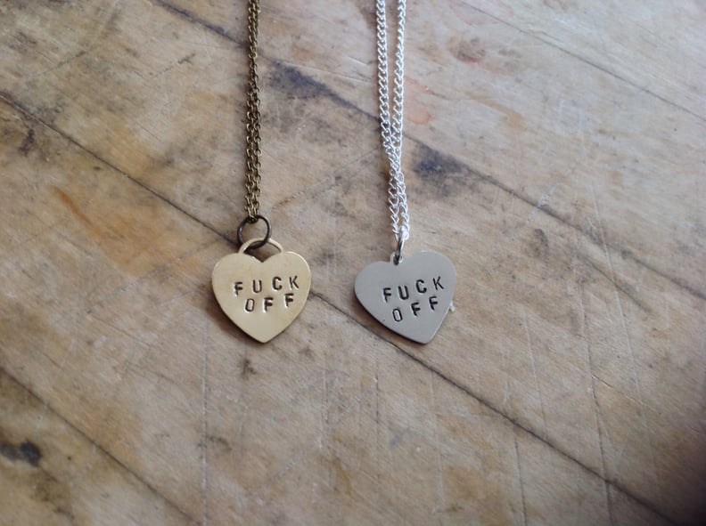 Sisters of Summer F*ck Off Heart Necklace