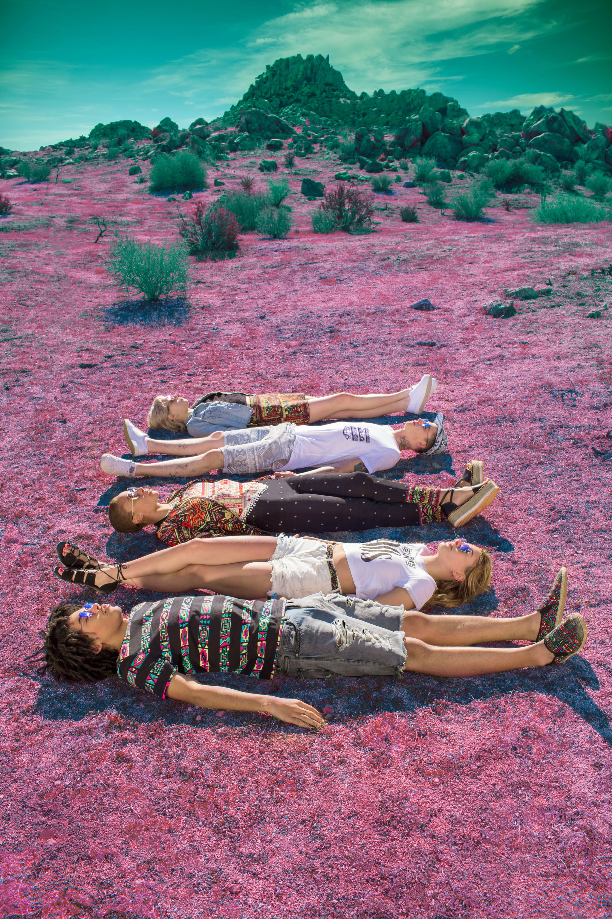 Hailey Baldwin H M Festival Campaign 16 Popsugar Fashion