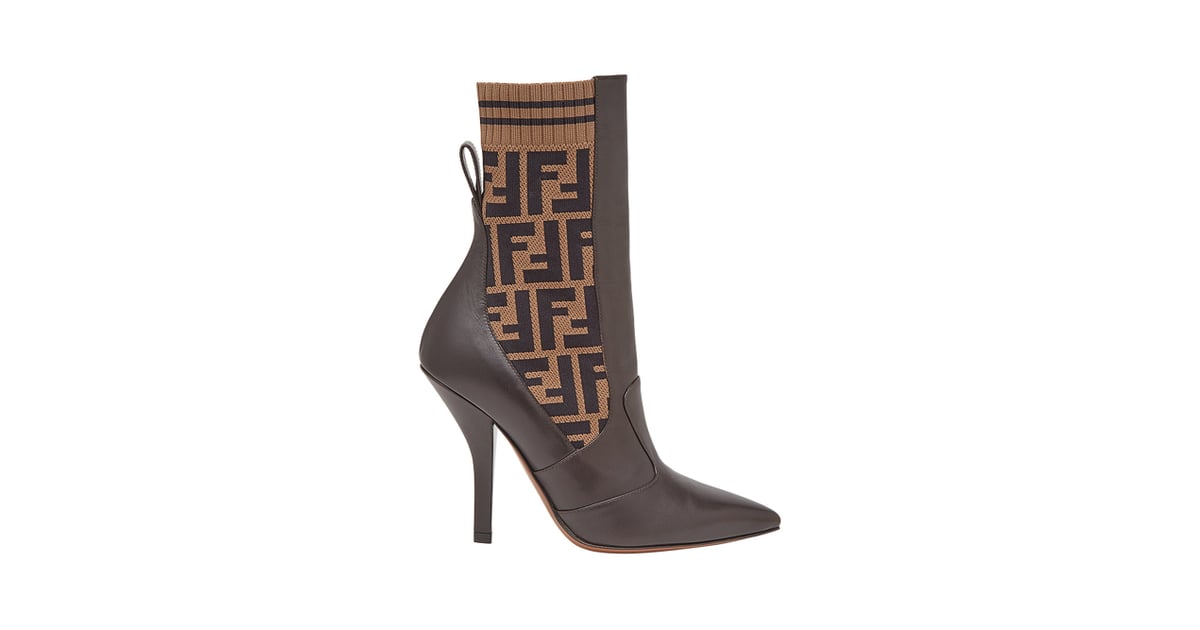 fendi motif ankle boots