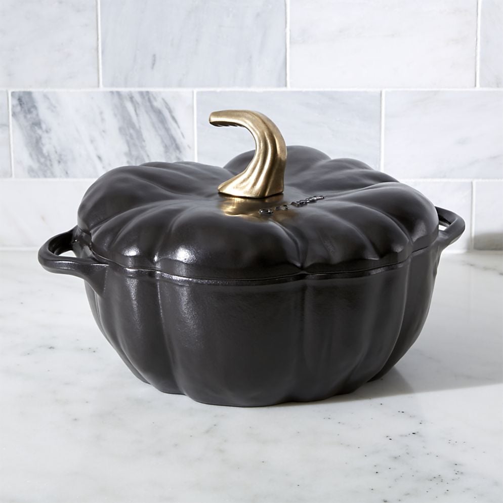 Black Cast Iron Pumpkin Cocotte