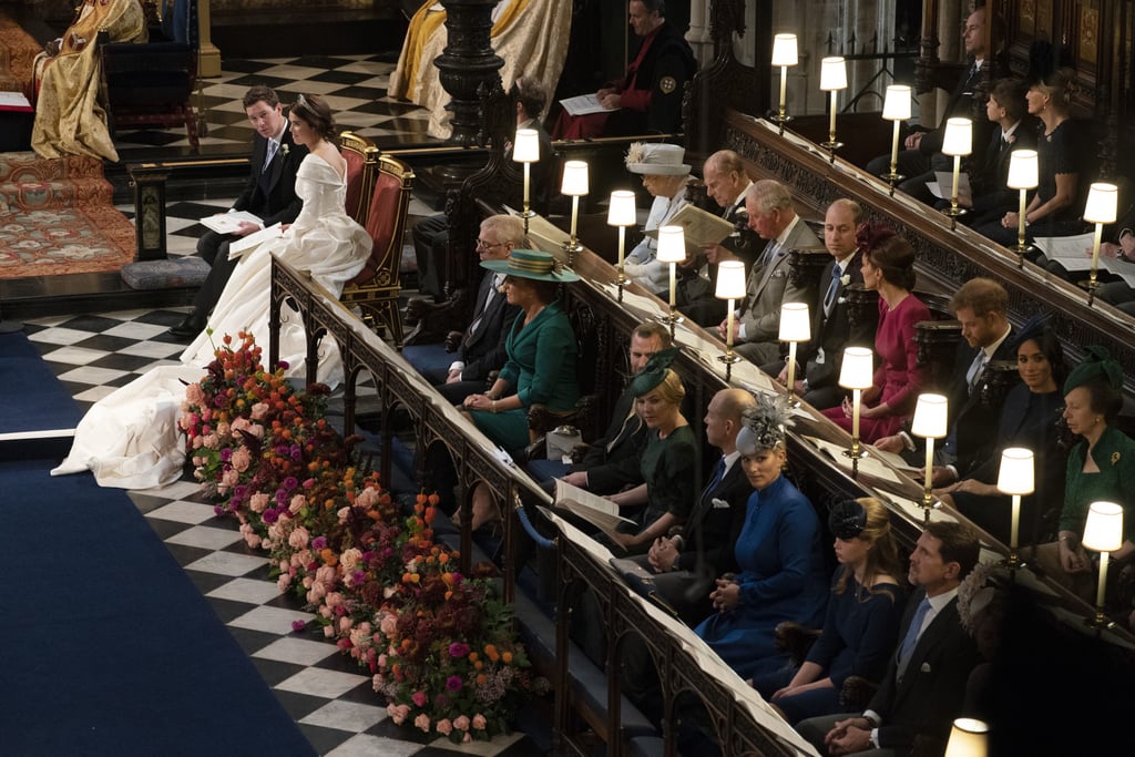 Meghan was placed next to Harry at St. George's Chapel while the bride sat at the altar.