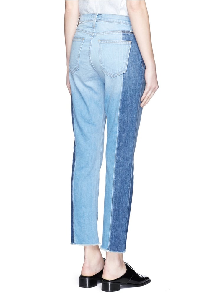 Current/Elliott The Seamed Vintage Straight Cropped Jeans ($280)