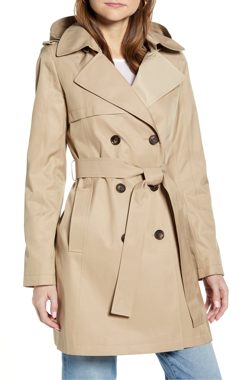 Halogen Hooded Trench Coat