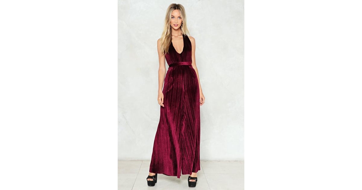 nasty gal velvet jumpsuit