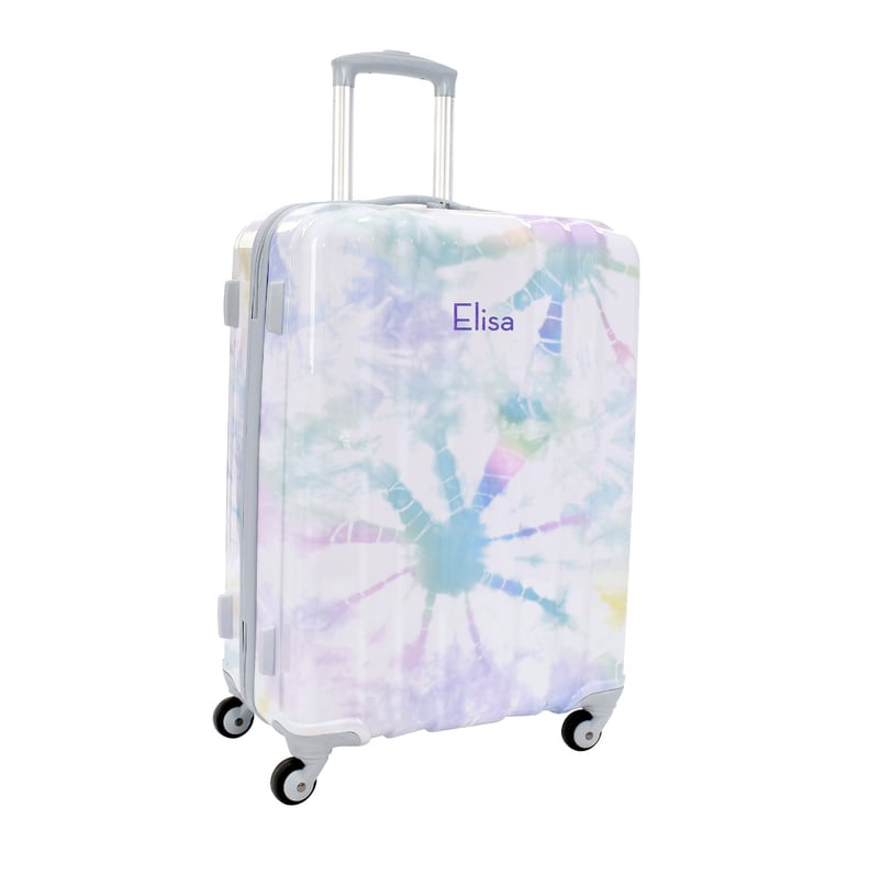 A Personalized Carry-On For Kids: PB Teen Channeled Hard-Side Pastel Tie-Dye Carry-On Luggage