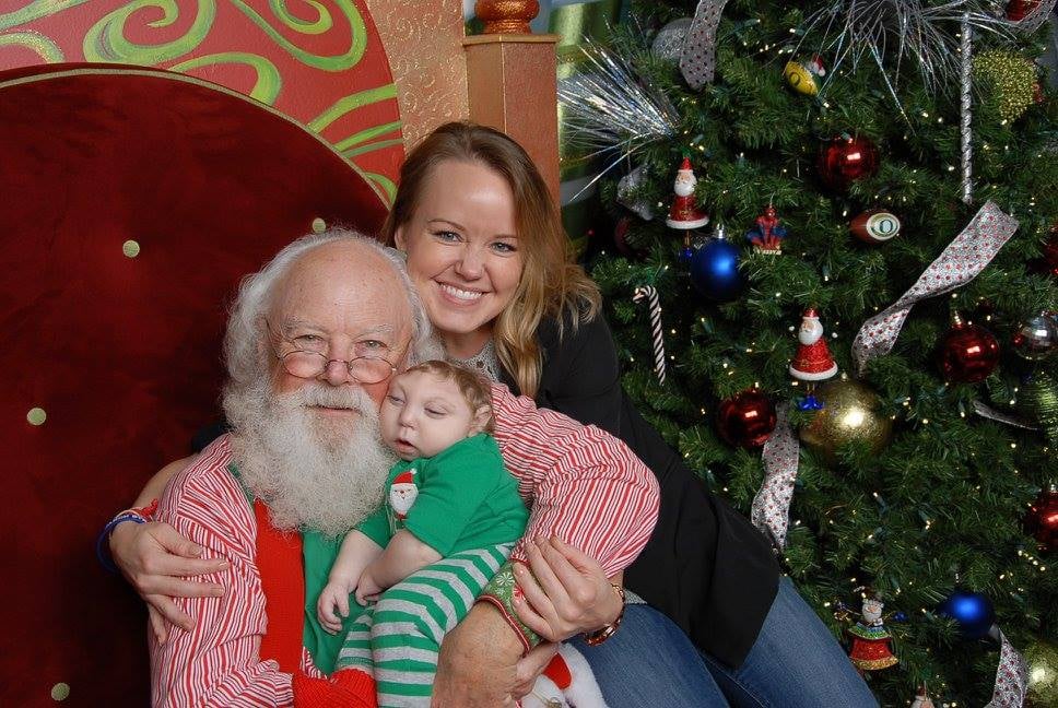 Boy Missing Skull Jaxon Strong Kissing Santa