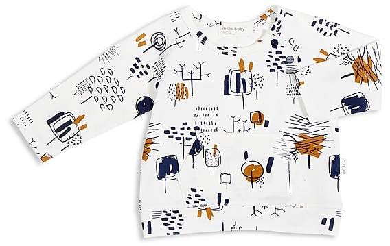 Miles Baby Unisex Forest-Drawing-Print Tee