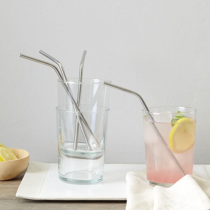 West Elm Metal Bendy Straws