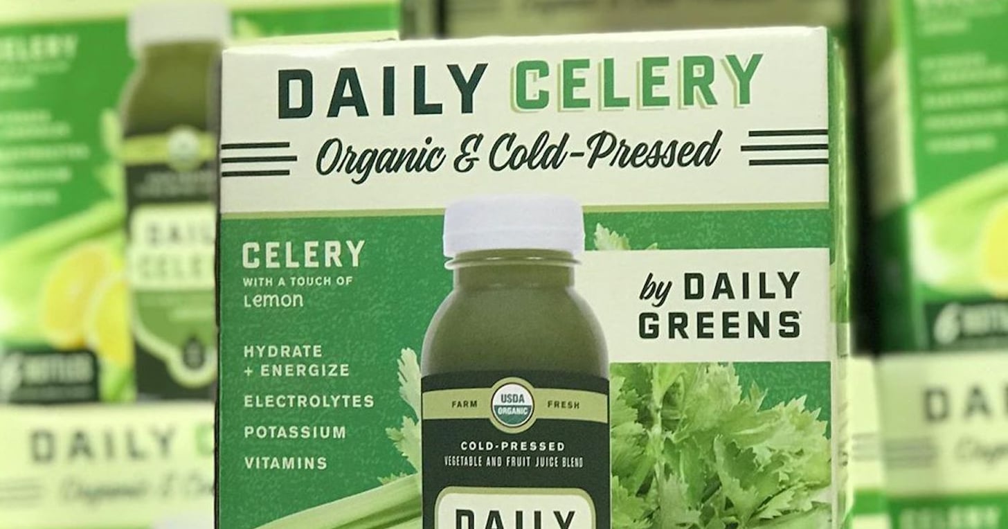 Costco Daily Greens ColdPressed Celery Juice POPSUGAR Fitness