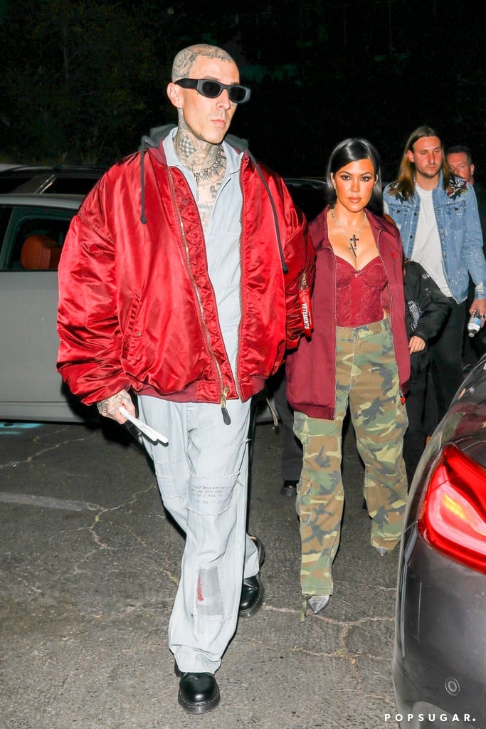 Kourtney Kardashian and Travis Barker in West Hollywood