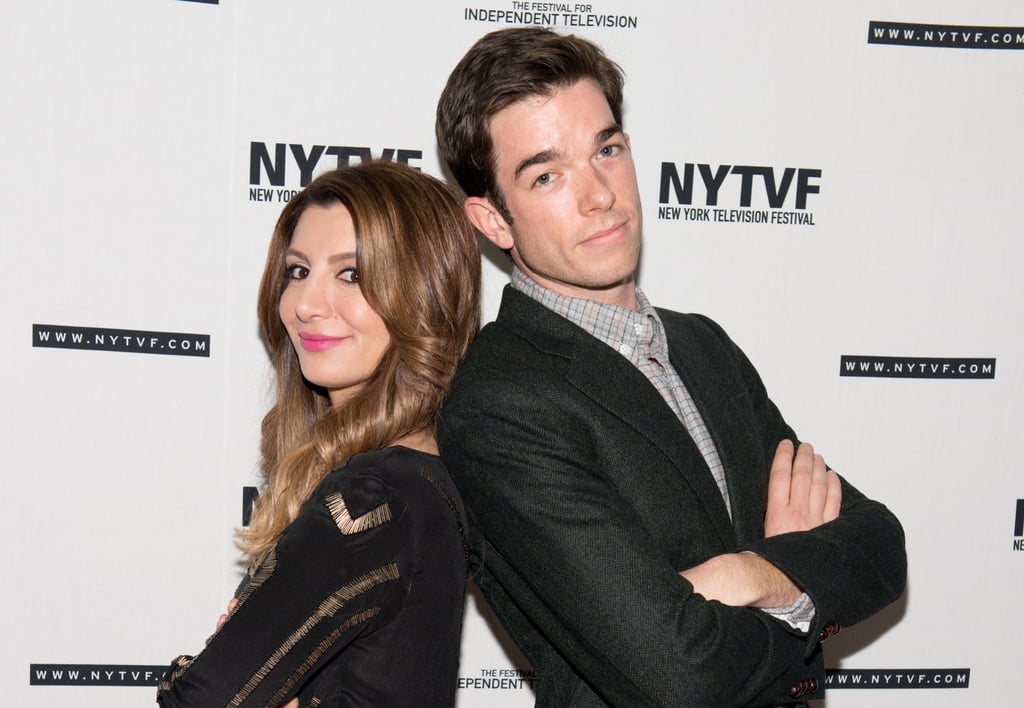 Mulaney costars Nasim Pedrad and John Mulaney were two peas in a pod at the New York Television Festival on Saturday.