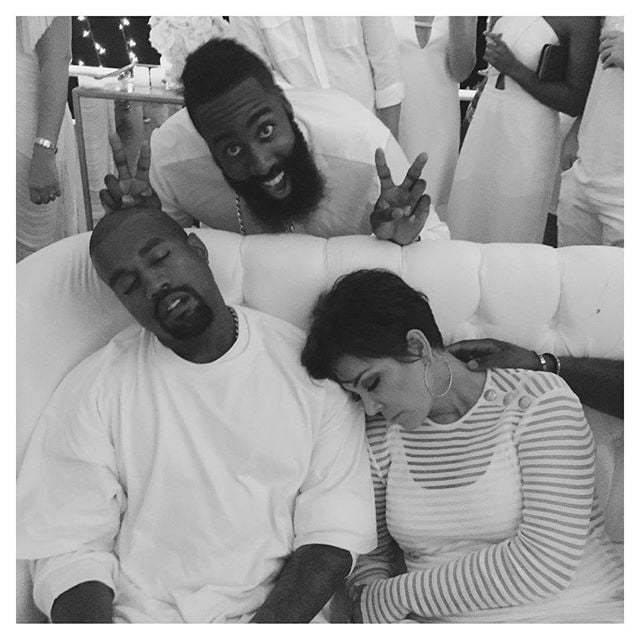 Kardashians at James Harden's Birthday Party August 2015