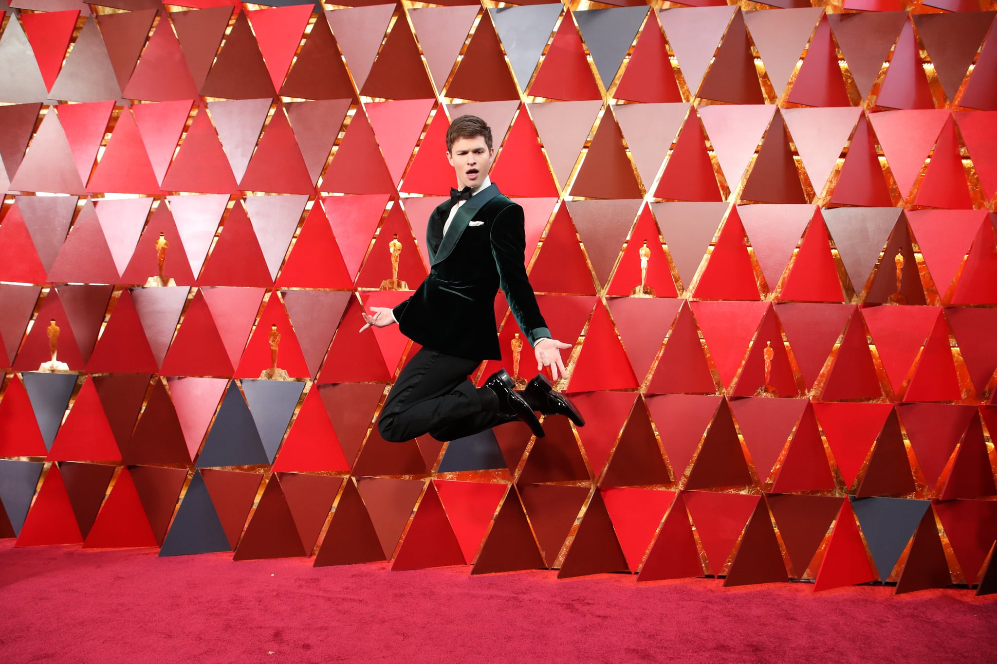 Mandatory Credit: Photo by Chelsea Lauren/REX/Shutterstock (9446174ev)Ansel Elgort90th Annual Academy Awards, Arrivals, Los Angeles, USA - 04 Mar 2018