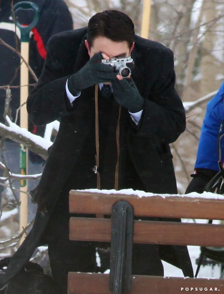 Robert Pattinson With Black Hair For Filming