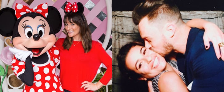 Lea Michele at Disneyland With Matthew Paetz Pictures