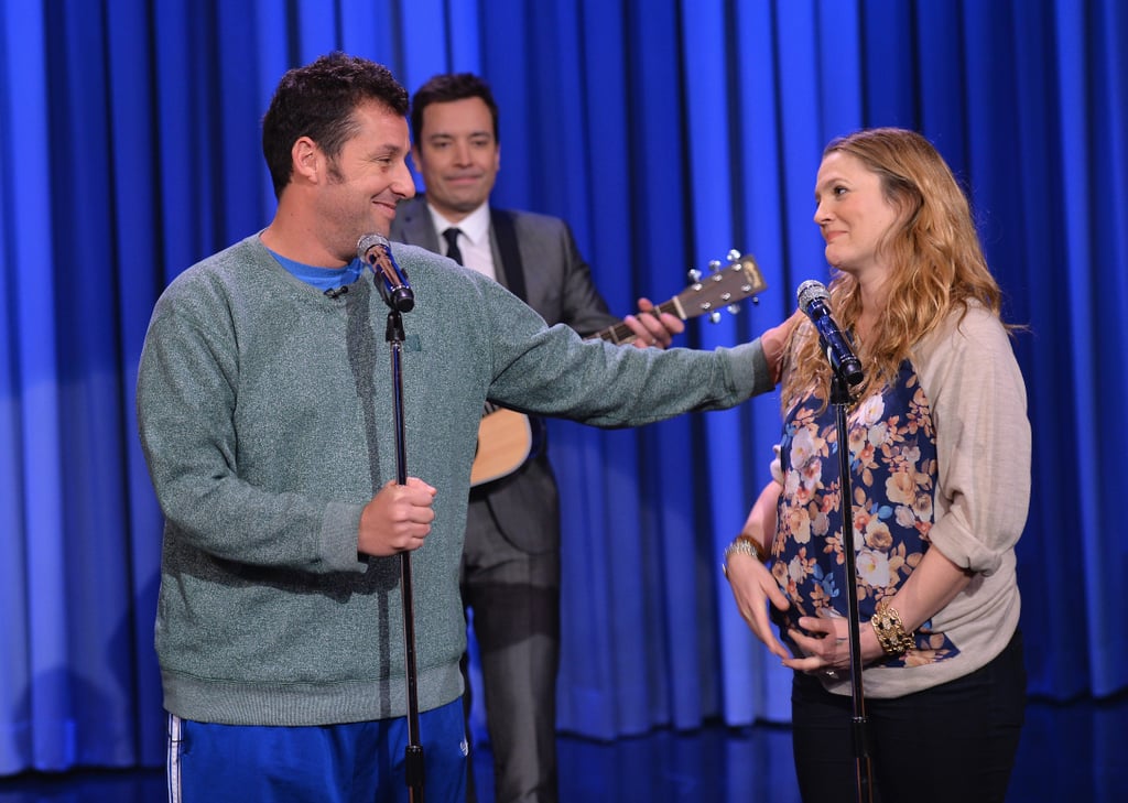 Adam Sandler serenaded his costar and friend Drew Barrymore on The | Best Celebrity Pictures ...