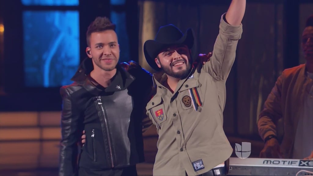 Prince Royce Performing "Moneda" With Gerardo Ortiz