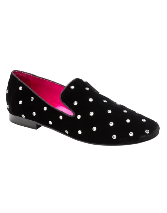 Demi Embellished Velvet Smoking Shoe