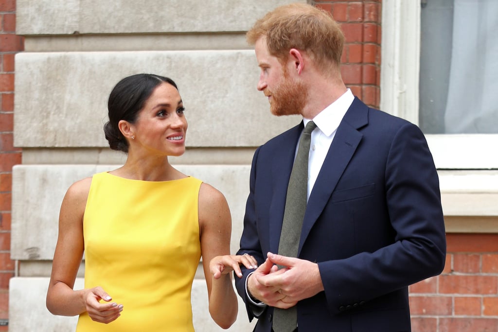 Meghan Markle Yellow Brandon Maxwell Dress