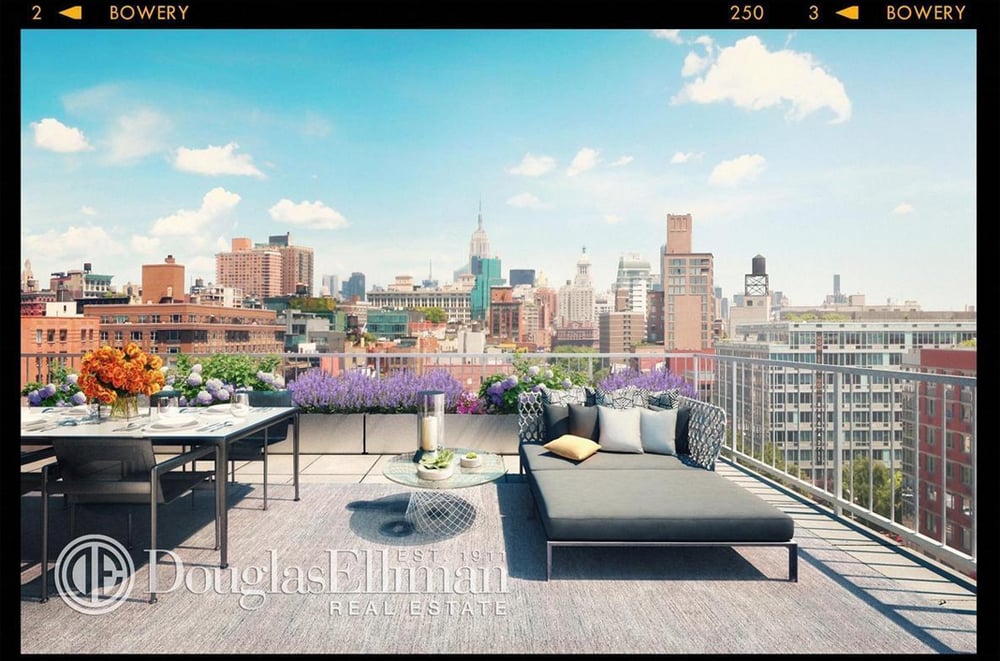 The property offers access to a roof deck.