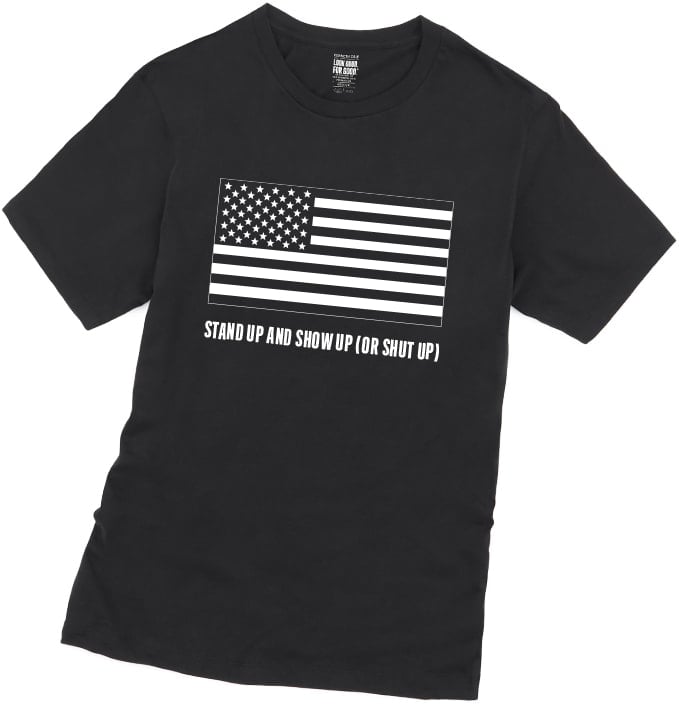 Kenneth Cole "Stand Up, Show Up, or Shut Up" Unisex Tee