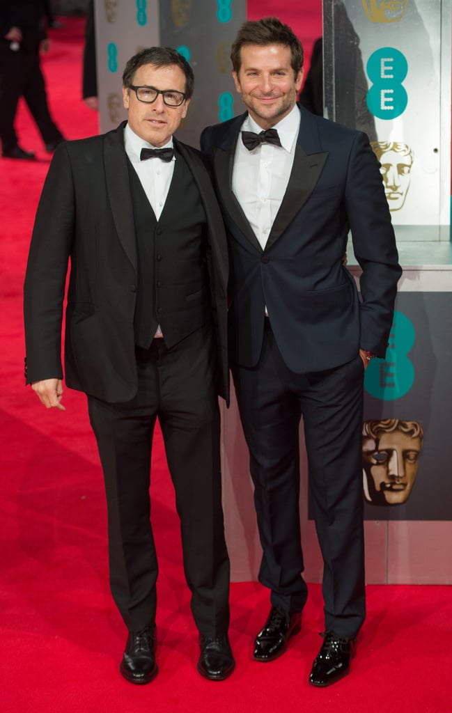 Bradley Cooper walked the red carpet at the 2014 BAFTAs with David O. Russell on Sunday.