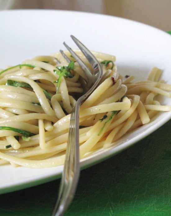 Garlicky Arugula Pasta