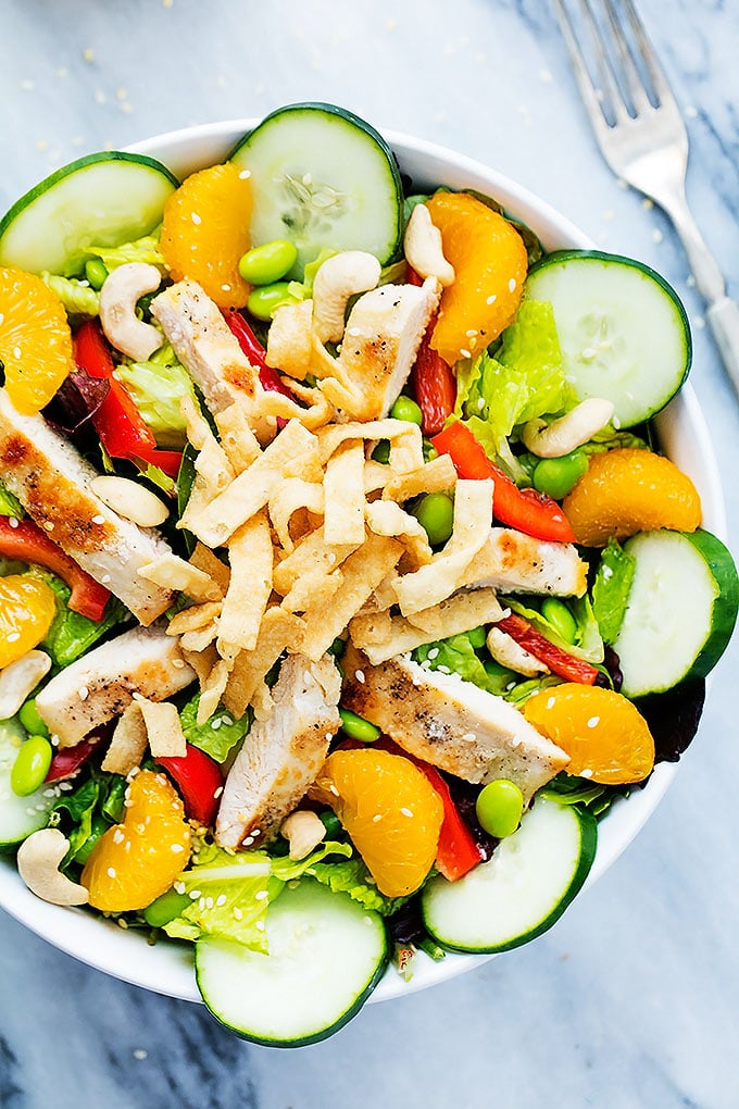 Asian Citrus Chicken Salad | High-Protein Salad Recipes ...