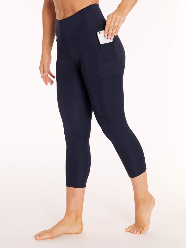 Lululemon Lululemon Speed Crop Cyber Stripe Naval Blue Black Leggings