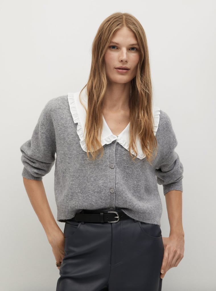 Mango Baby Doll-neck Cardigan