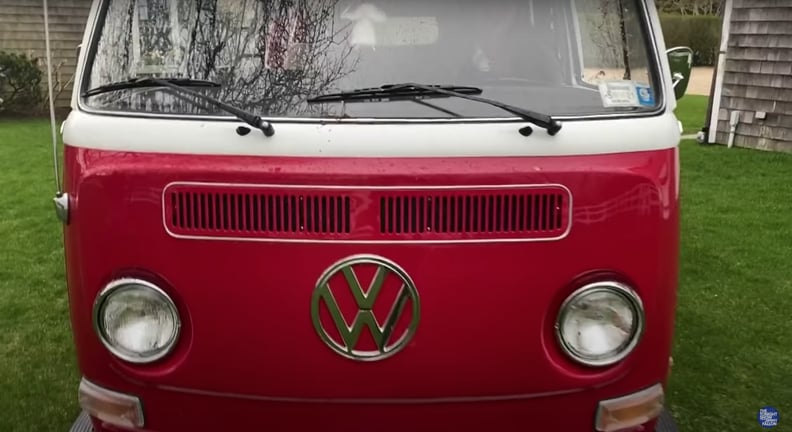 Pictures of Jimmy Fallon's Red Volkswagen Bus