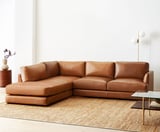 13 Leather Couches That Are Just as Comfy as They Are Chic