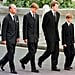 William and Harry at Princess Diana's Funeral