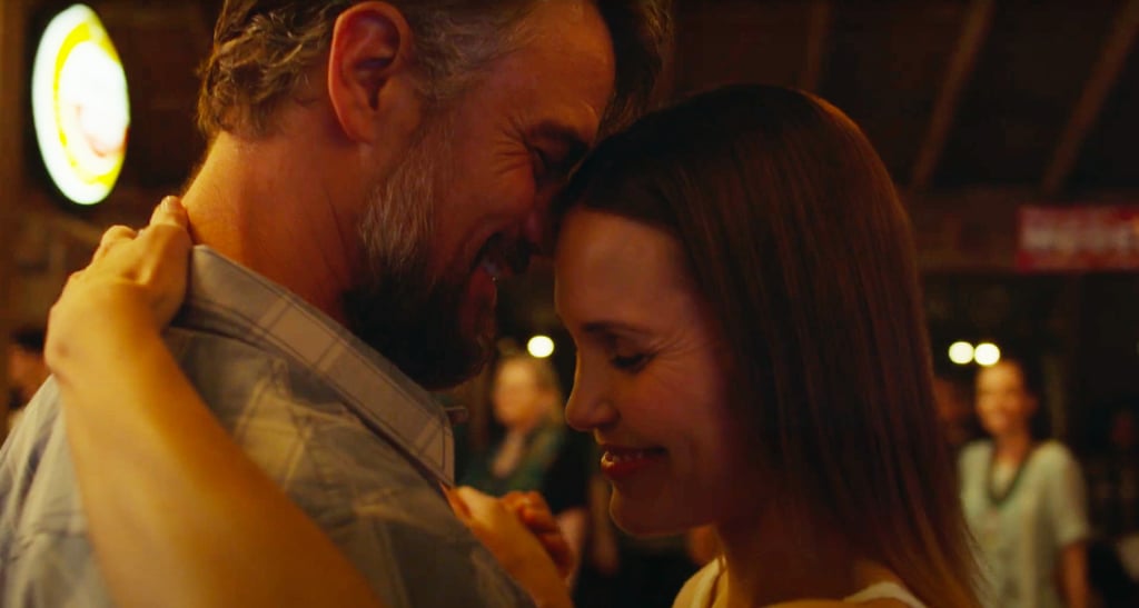 It wouldn't be a farm movie without one scene of line dancing at a bar. So he's actually a nice guy after all.I guess this is the moment where they slow dance and fall in love.There it is! Oh my, now he's singing. I can't! This flashback is very ominous.Is her aunt really her mom?!Oh, this is much worse. Her mother literally left her."What about you, did you miss me?" Oh, that was smooth.Wait, after all of that pining and that's all we get? I have so many more questions! What was the deal with her husband? Is her aunt actually sick? Is Libby going to move to the farm permanently? What about her and James? Does he eventually propose? Is that farmhouse for sale and can I please move in?