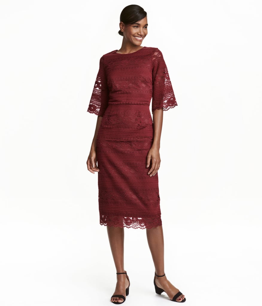 H M Lace Dress 60 Best Wedding Guest Dresses For Fall And Winter Weddings POPSUGAR