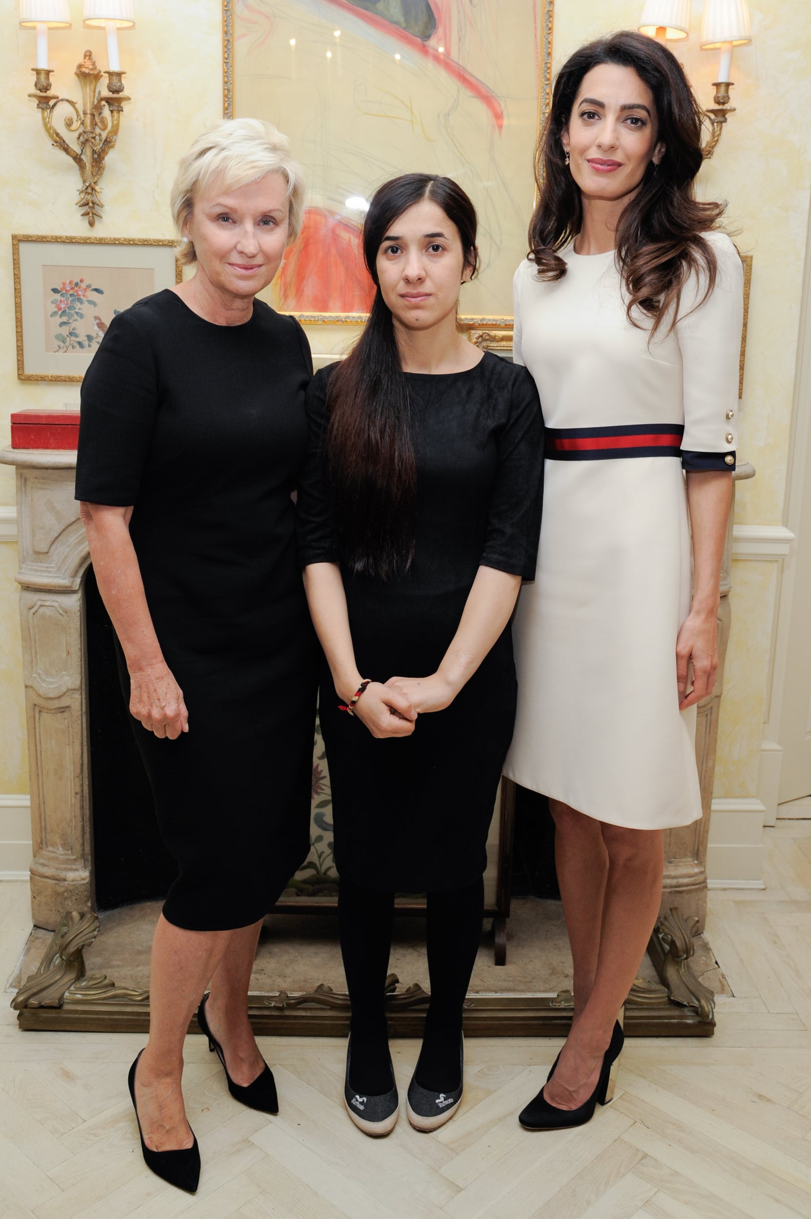 Amal Clooney Gucci Dress at Women in the World Event 2016 | PS Fashion