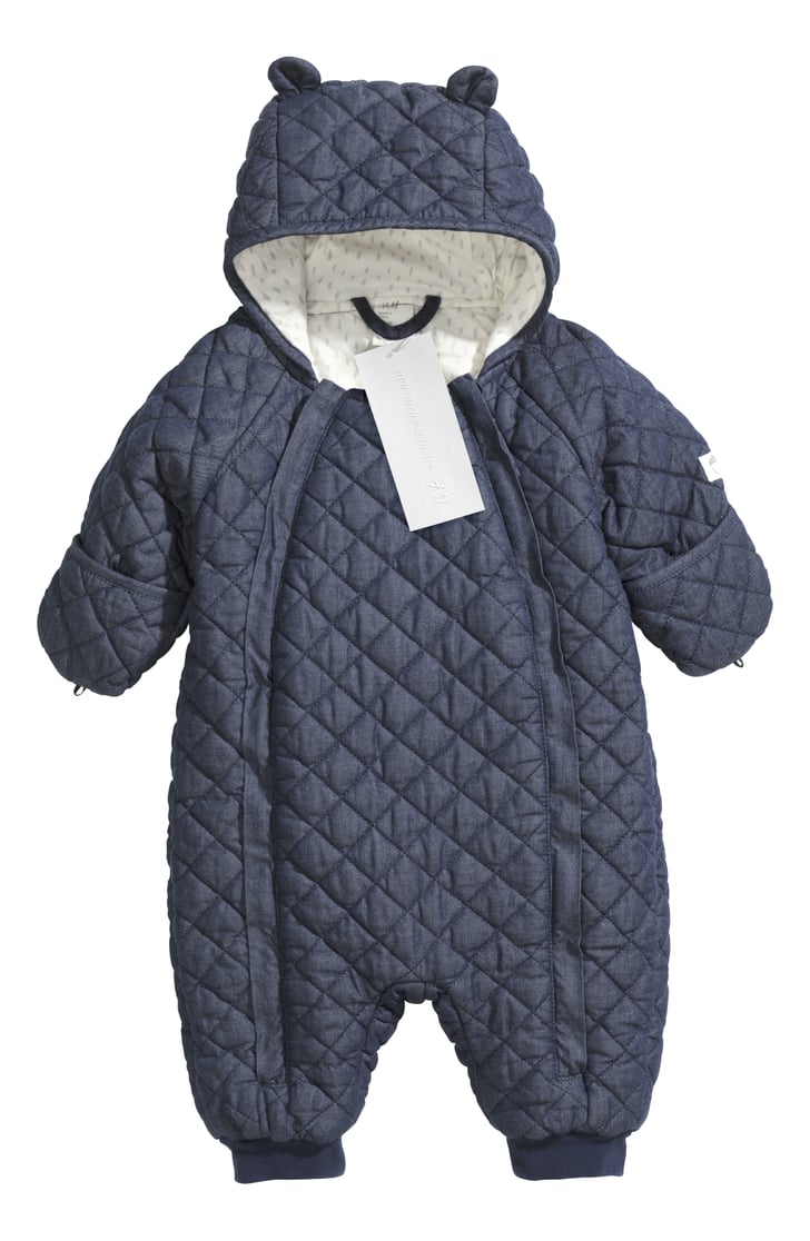 Quilted Snuggle Suit ($35 with booties) | H&M Newborn Clothes ...