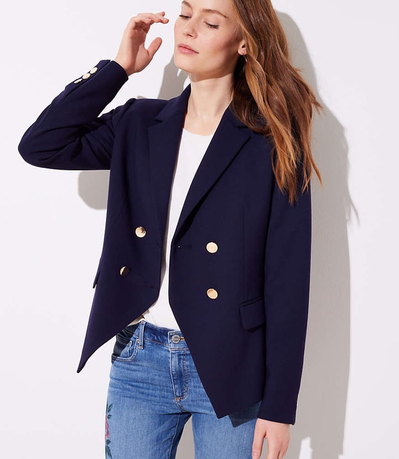 Loft Double Breasted Blazer