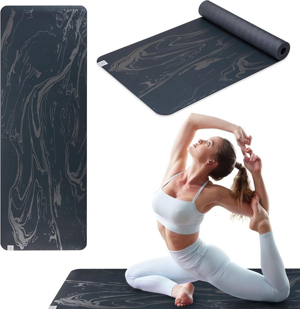 Gaiam Dry-Grip Yoga Mat ($38)
"The best yoga mat for heavy sweat-ers like me. It actually grips more the sweatier you get, so you're not slipping all over the place mid–downward dog. Plus, it's super cushy and easy to clean — total win." — Summer Bockart, senior visuals designer